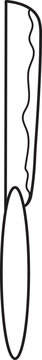 recommend clip art: knifekitchenware outline