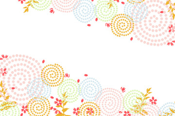 Colorful Round Japanese Pattern Background Images