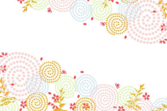 Colorful Round Japanese Pattern Background Images