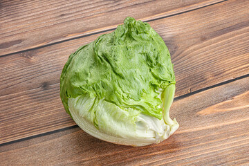 Natural organic iceberg salad cabbage