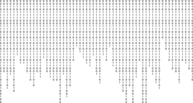 Binary code background. Binary code vector design.