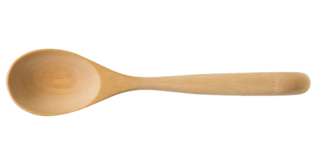 Wooden spoon - isolated on transparent background