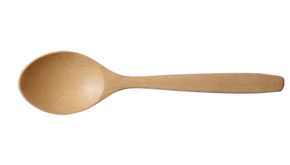 Wooden spoon - isolated on transparent background