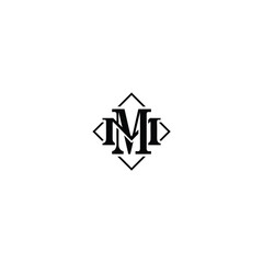Letter MM Logo Monogram Double M Logo. Abstract letter M logotype. Modern logo idea sign. Universal emblem vector icon. 