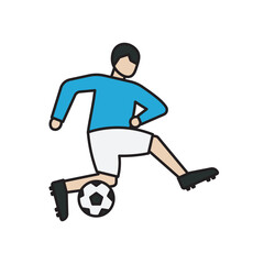 Obraz premium Soccer Player Illustration