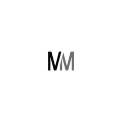 Letter MM Logo Monogram Double M Logo. Abstract letter M logotype. Modern logo idea sign. Universal emblem vector icon. 