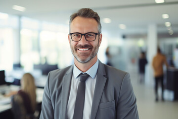 Fototapeta premium portrait of senior businessman in the office