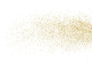 Gold Vector Texture Pattern on White Background. Light Golden Confetti. Yellow Illustration Backdrop. Design Element.	
