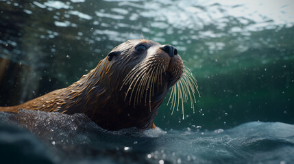 seal in water