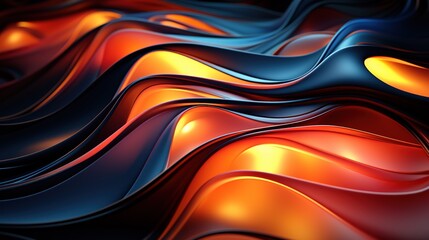 Abstract wavy background with modern gradient colour. Wavy wallpaper design.