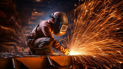 Artistic welding sparks