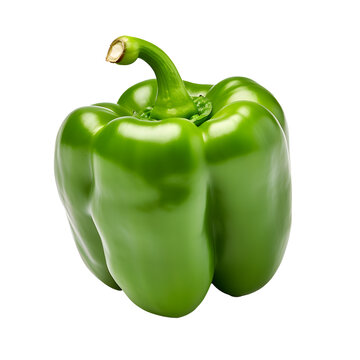 Green bell pepper isolated on white background.png