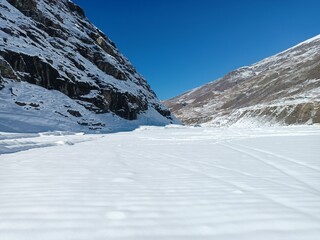 Snow in the Himalayas