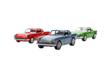Toy Cars On Transparent Background