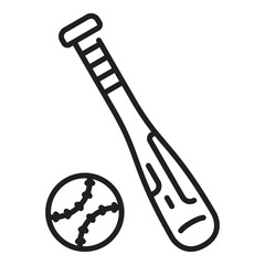 Baseball line icon