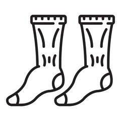 Socks line icon