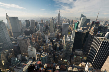 Blick vom Top of the Rock, Rockefeller Center, Manhatten, New York City, New York, USA