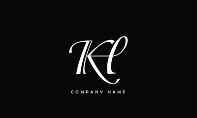 KH, HK, K, H Abstract Letters Logo Monogram