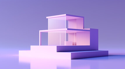 minimalist architecture,3d render of abstract futuristic architecture with empty concrete floor