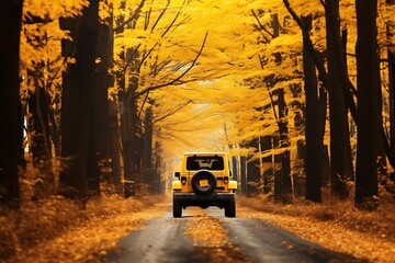 Fototapeta na wymiar the yellow road