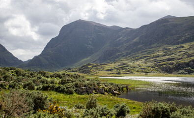 Tipico paesaggio irlandese del Gap of Dunloe nel Killarney National Park nella contea di Kerry - Ireland