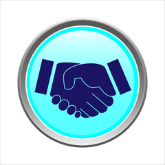 Businessmen shake hands. web buttons, Successful, Agreement, Relationship, Partners meeting.