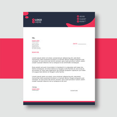 Corportae letter head design template