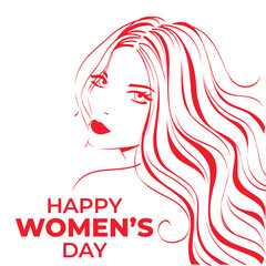 Free vector creative happy women's day event background, 8 March. Happy Women day 