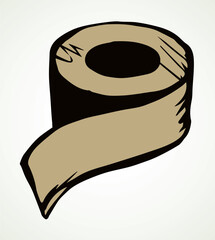 Roll of adhesive tape. Vector drawing