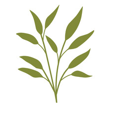 Summer Green Leaves Element 