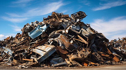 Scrap metal heap - Powered by Adobe
