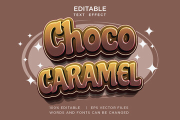 chocolate 3d editable text effect