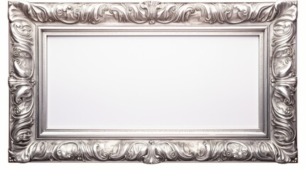 Silver metallic frame