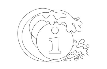 Tsunami. Information. One line