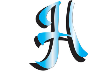 Illustration Design Vektor Style Capital Alfabet © Wirdafauzah