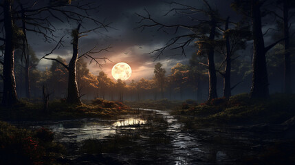 The breathtaking nocturnal scenery
