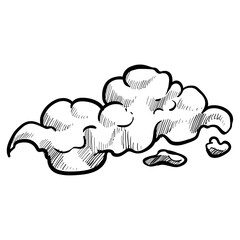 cloud handdrawn illustration