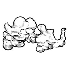 cloud handdrawn illustration
