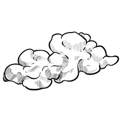 cloud handdrawn illustration