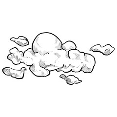 cloud handdrawn illustration