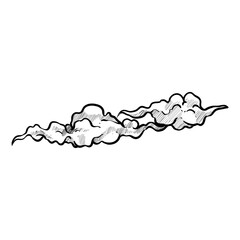 cloud shape handdrawn illustration