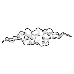 cloud shape handdrawn illustration
