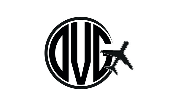 OVG three initial letter circle tour & travel agency logo design vector template. hajj Umrah agency, abstract, wordmark, business, monogram, minimalist, brand, company, flat, tourism agency, tourist