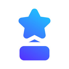 trophy gradient fill icon