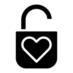 heart lock glyph