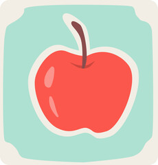 apple snack vector illustration