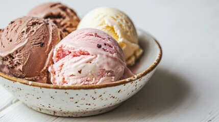 ice cream in a bowl
