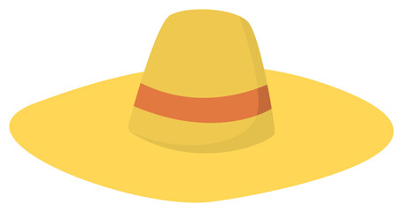 garden hat sticker vector illustration