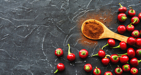 hot cherry pepper, paprika spice seasoning powder	