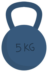 kettlebell vector illustration
